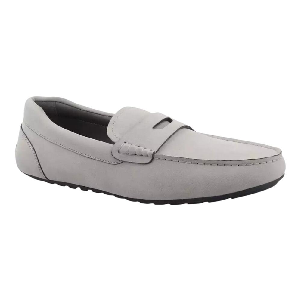 Alfani Men's Marco Slip On Penny Driver Loafers Gray Size 9 1/2